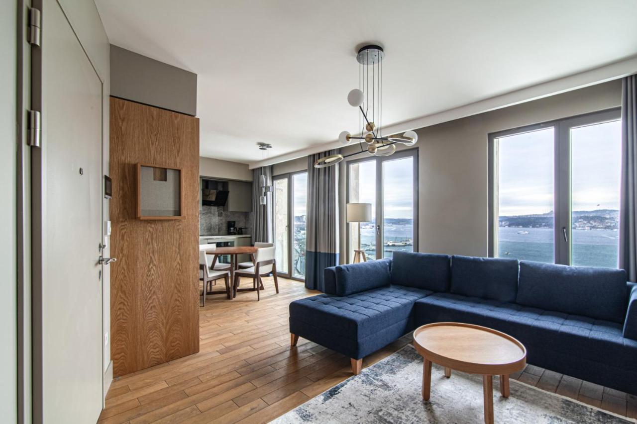 Flat With Panoramic Bosphorus View In Cihangir Istambul Exterior foto