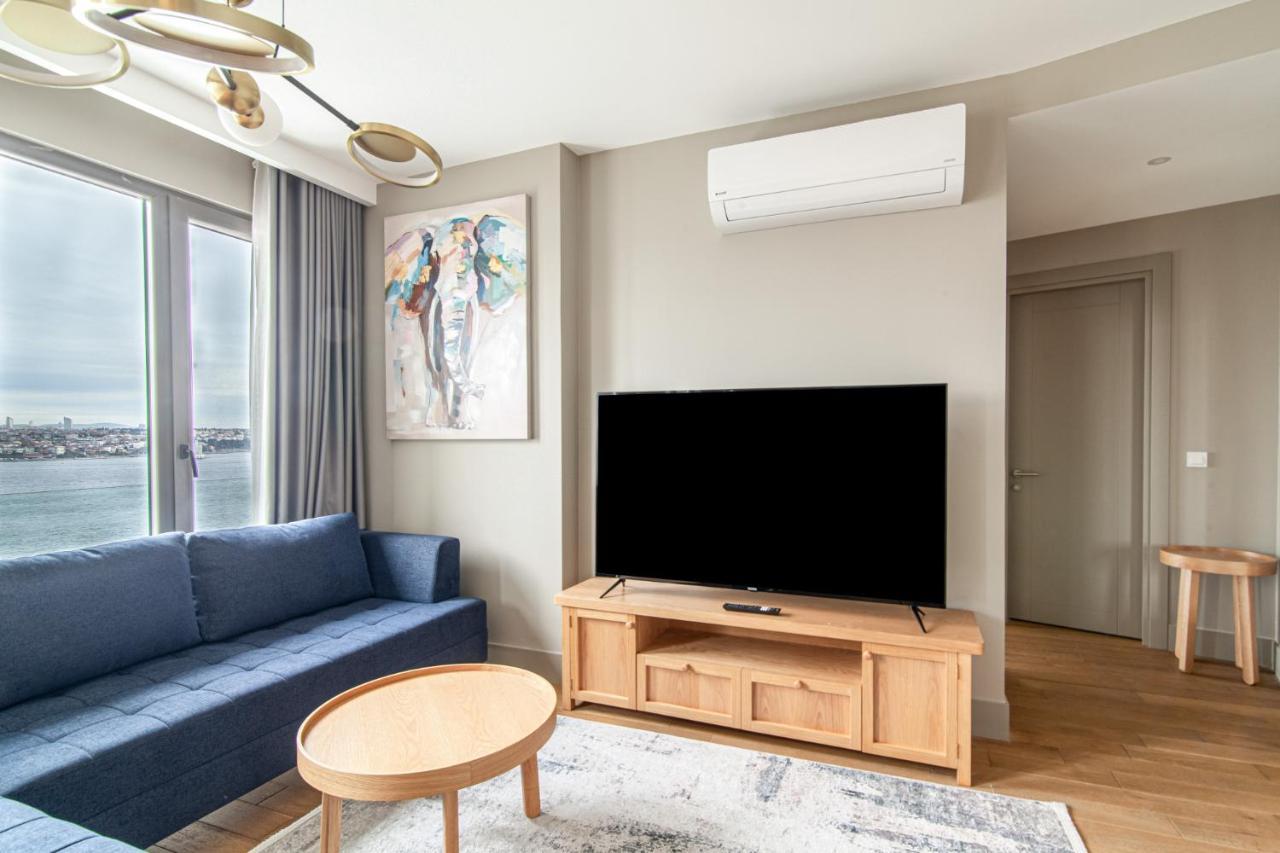 Flat With Panoramic Bosphorus View In Cihangir Istambul Exterior foto