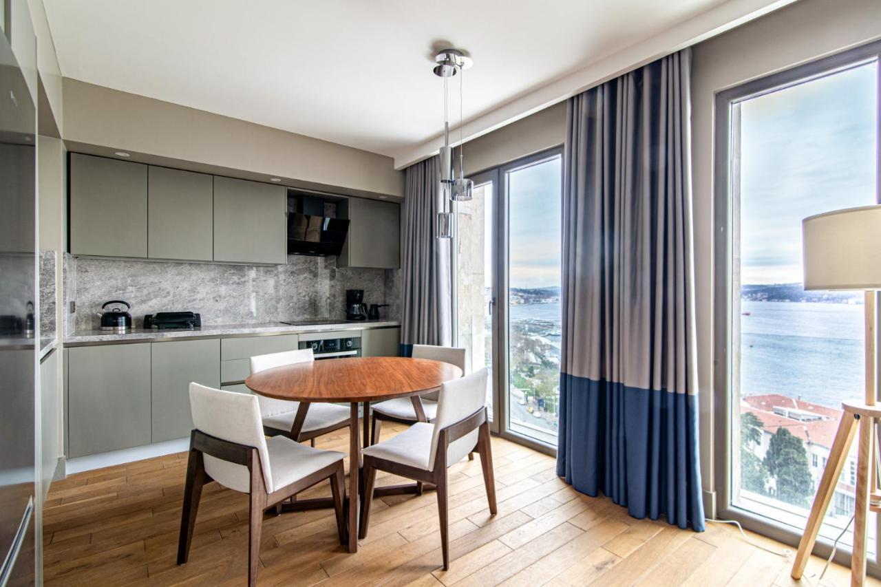 Flat With Panoramic Bosphorus View In Cihangir Istambul Exterior foto